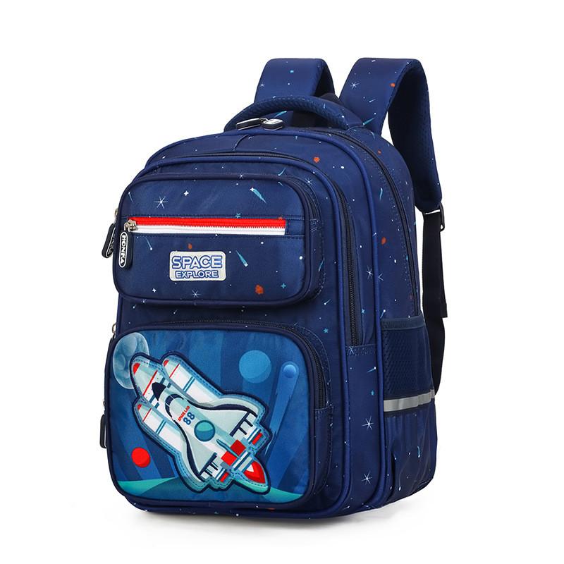 Cartoon Spacious Schoolbag For Children In Grades 1 To 6 With Breathable Fabric And Fit Comfortable