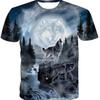 3D Digital Printed Round Neck T-shirt for Men Fashion Short Sleeved T-shirt