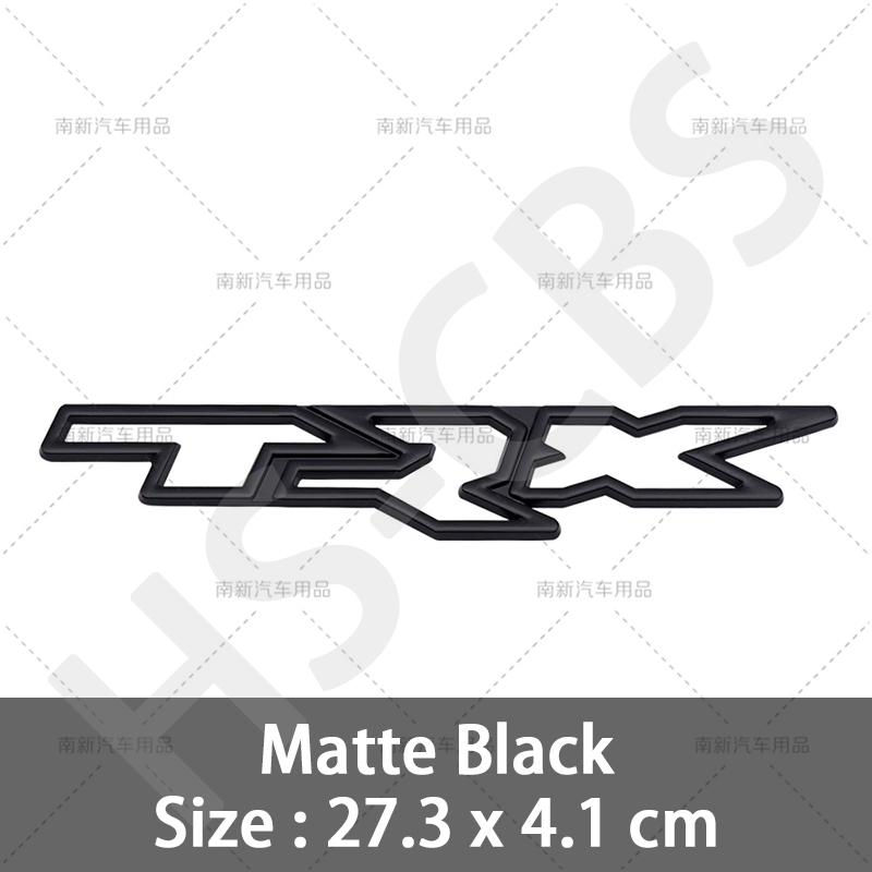 1Pcs 3D Metal TRX Letter Emblem Car Side Fender Decal TRX Logo Rear Trunk Badge Tailgate Stickers Accessories Car Styling