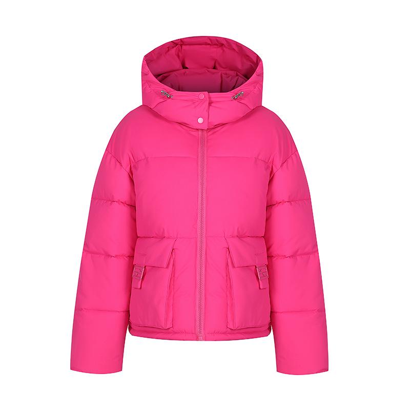 

Куртка с капюшоном в корейском стиле с хлопковой подкладкой - Зимняя мода 2024, Свободное и утолщенное пальто Large