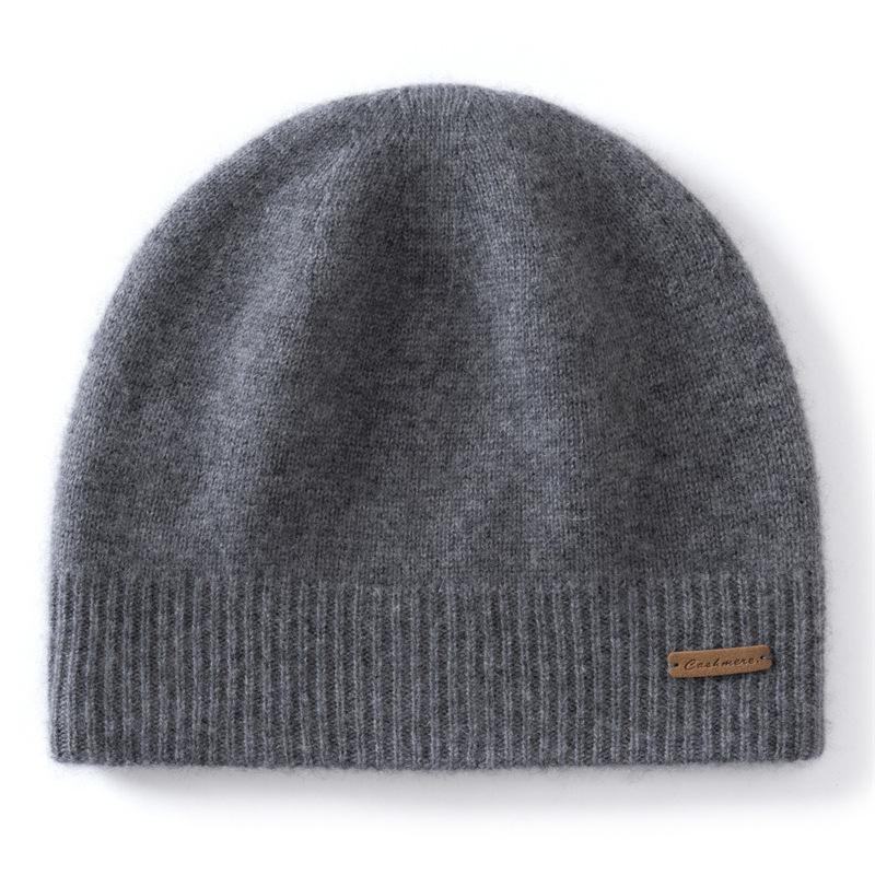 Cashmere hat women's cashmere autumn and winter new versatile cold-proof ear protection hat knitted hat outdoor thickened cold hat