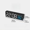 Digital LED Alarm Clock Temperature Week Date Display 2 Alarms Ambient Light Brightness Adjustment Electronic Table Snooze Clock