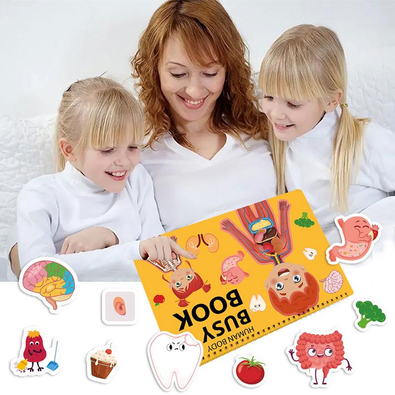 Kinder Menschliche Organe Ruhiges Buch Montessori Spielzeug Pfarrgemeinde Körperstruktur Lernen Mein erstes beschäftigtes Buch Lernspiel Sensorisches Spielzeug