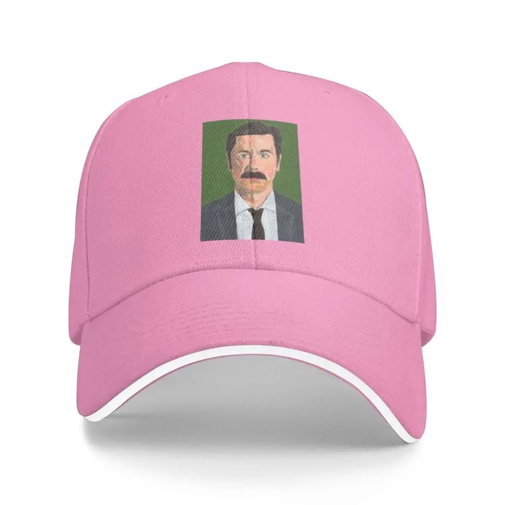 Mike Wozniak Portrait - Acrylic on paper Baseball Cap fishing caps man Hat Unisex Unisex Caps Women's