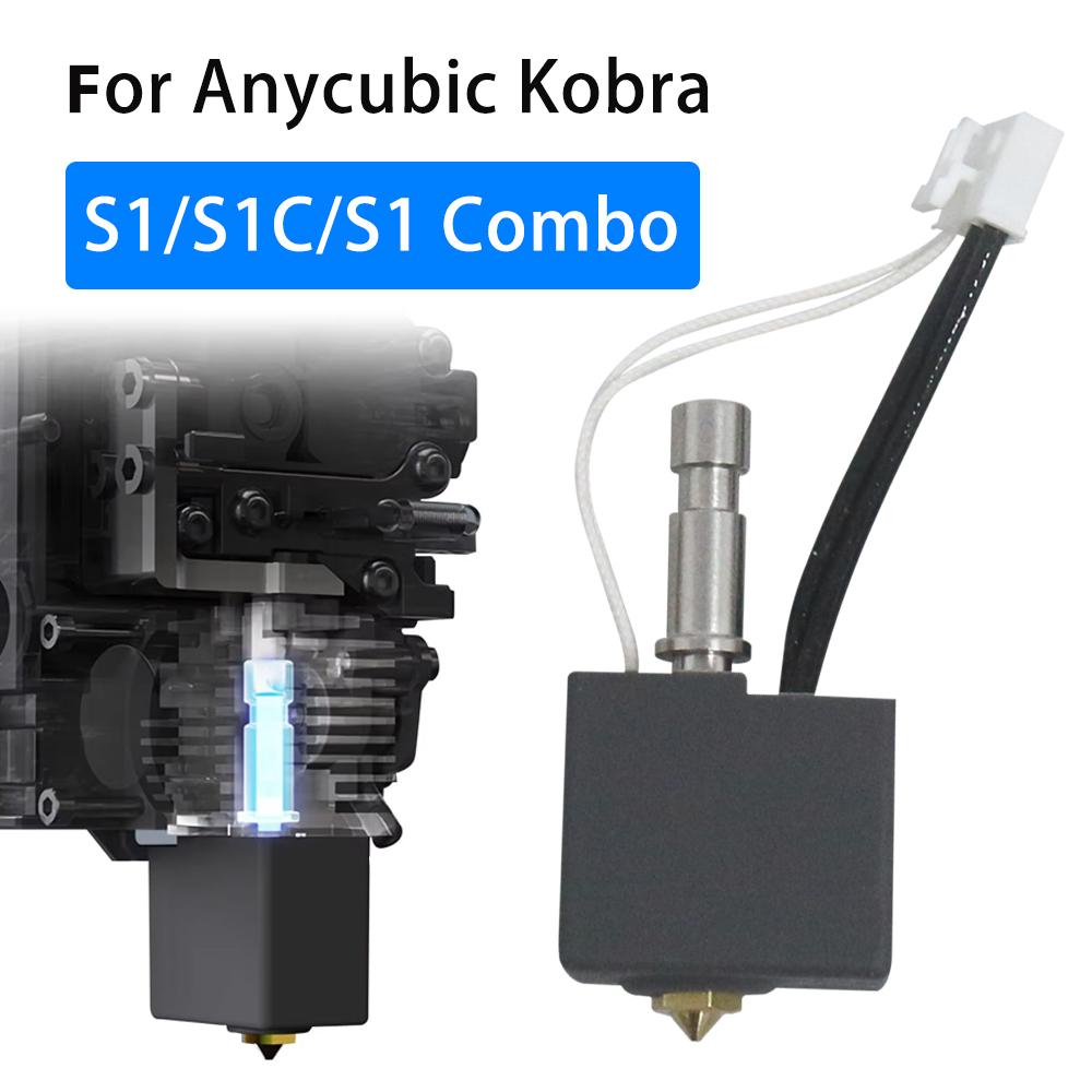 For Anycubic Kobra S1 Nozzle 0.2 0.4 0.6 0.8 Hotend Thermistor Kobra S1 Hot End Kit Voor Printkop S1c 3d Printer Accessories