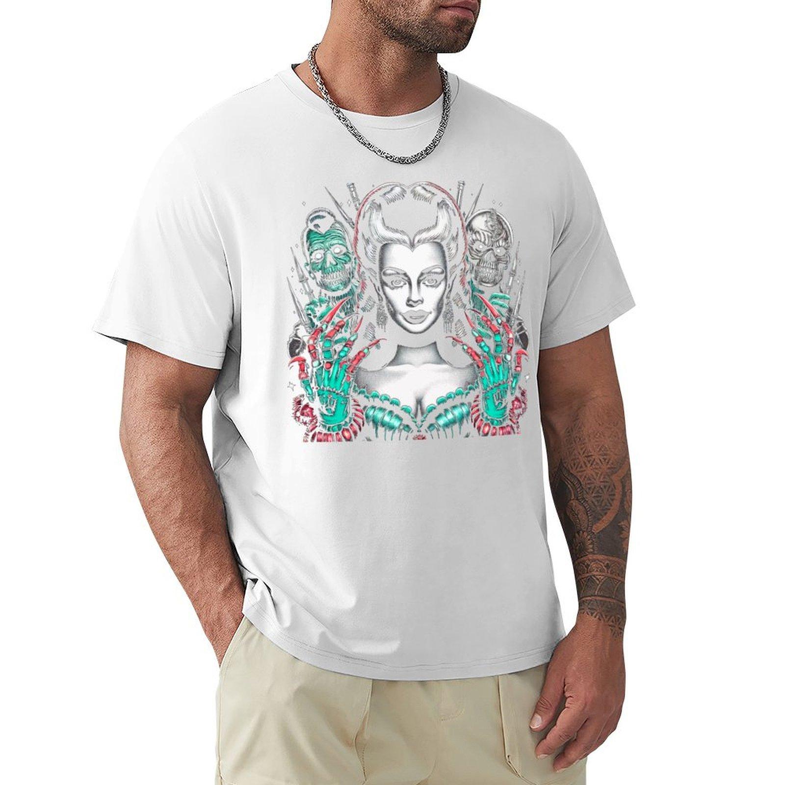 Goth Horror Girl Tshirt Outdoor Activity Sports Tshirt S