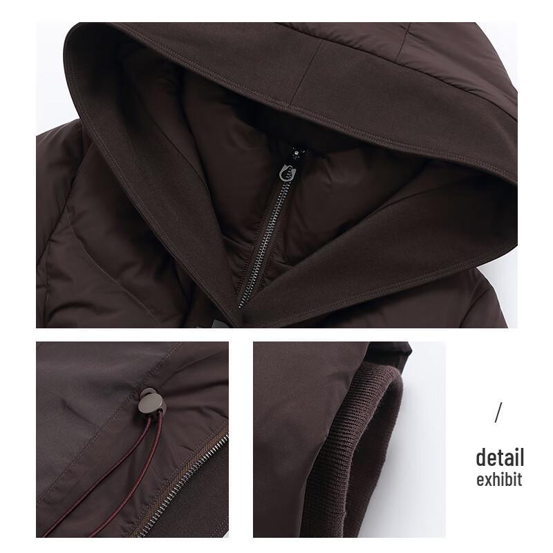 Yalu EW Women's Fashion Long Hooded Down Jacket