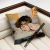 For A-Ateez K-Kim Hong Joong Throw Pillow Case Sham 45X45Cm 40X40Cm Square Car Pillowcase Pad Cushion Cover