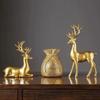 Modern Reindeer Sculpture Sitting/Standing Position Elk Figurine Christmas Deer Statue  TV Cabinet