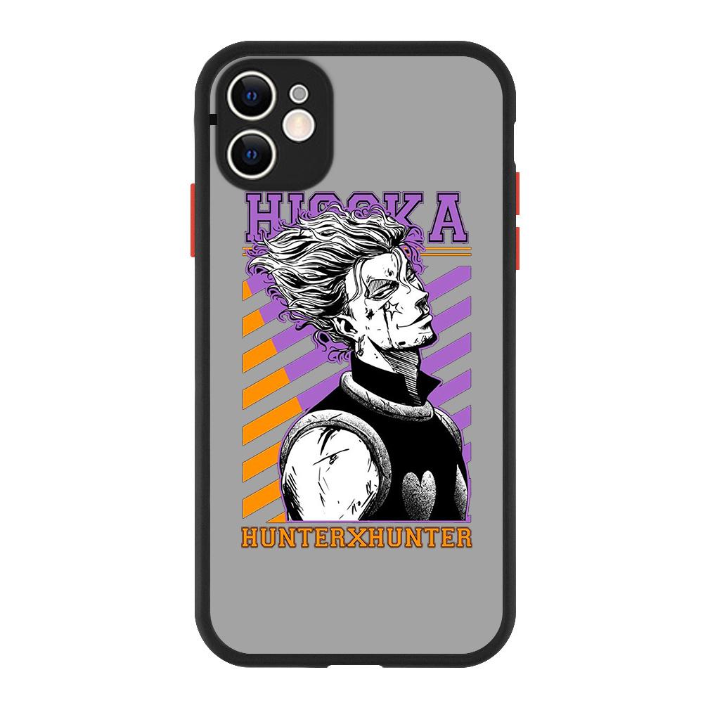 Hunter x hunter Hisoka Gon Killua Luxusní matný telefon CaFor iPhone 13 14 12 11 Pro Max XR XS X 7 8 Plus silikonový kryt nárazníku