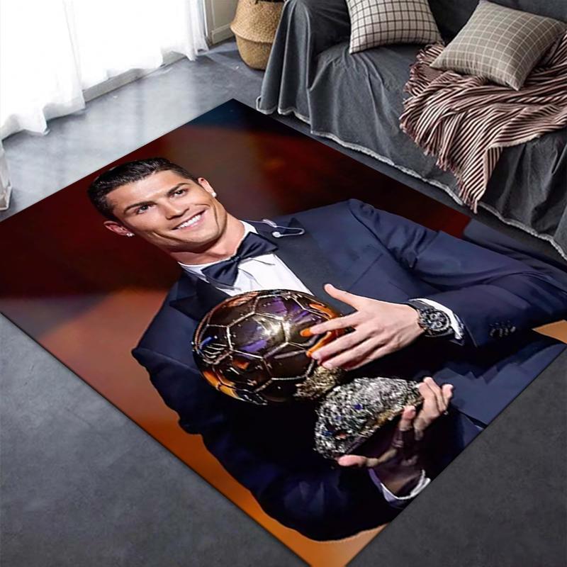 Nowy dywan C Ronaldo 2025 do salonu, sypialni, domu, dekoracja sofy, antypoślizgowa mata podłogowa dla dzieci