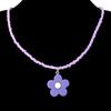 Rice Bead Flower Necklace Hawaii Beach Necklace Jewelry Suitable for Ladies Girl