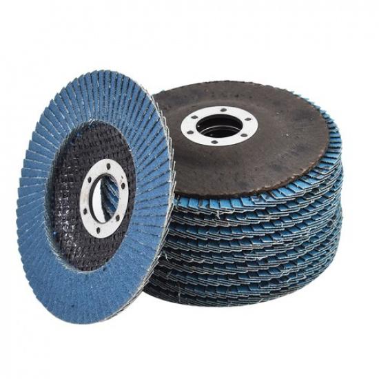 10 Pcs Premium Zirconia Grinding Wheel Flap Disc 4-1/2" × 7/8" Flap Disc 120Grit