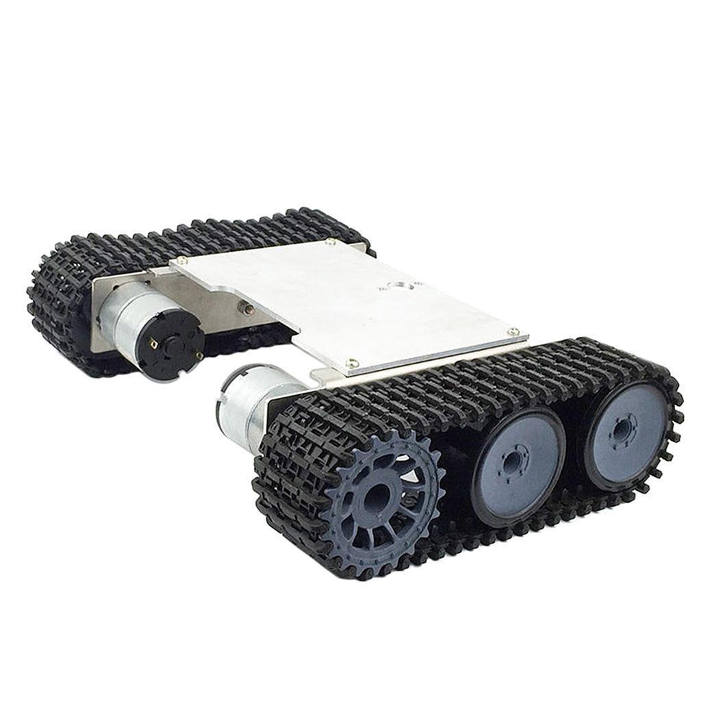 Aluminiumlegierung Starker Motor Tankauto Fahrgestell Raupenketten Kit Lernspielzeug