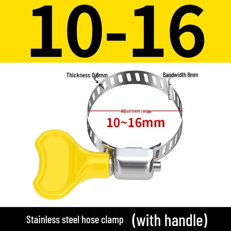 304 Stainless Steel Hose Clamps with Plastic Handle