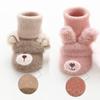 1/2Pairs Newborn Baby Socks For Girls Boys Winter Terry Soft Thick Warm Anti Slip Toddler Socks Cute Cartoon Infant Socks 0-3Y