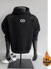 Heavyweight Embroidered Unisex Hoodie - Trendy American Casual High Street Sweatshirt for Autumn/Winter, Plus Velvet, Perfect for Couples