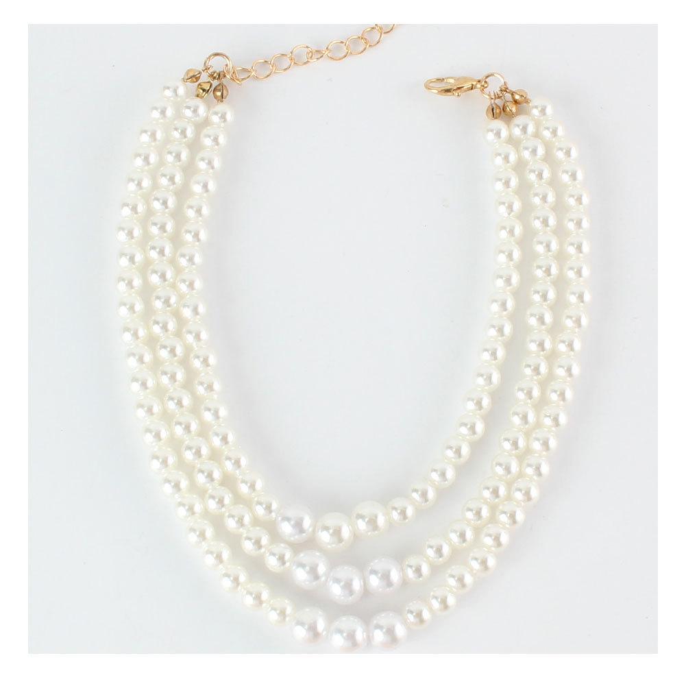 

Simple retro pearl foot decoration, personalized multi-layer versatile women s anklet