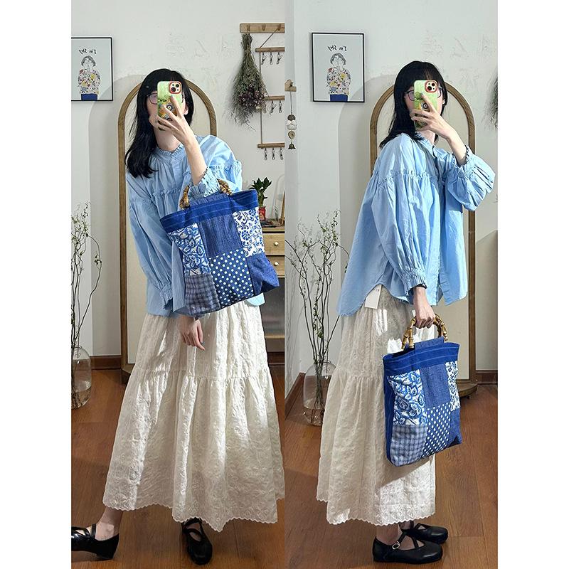 

Женская midi-юбка Off-White с кружевом и плюшем - А-силуэта с высокой талией, нежного стиля Petite для Осени/Зимы 2025. M