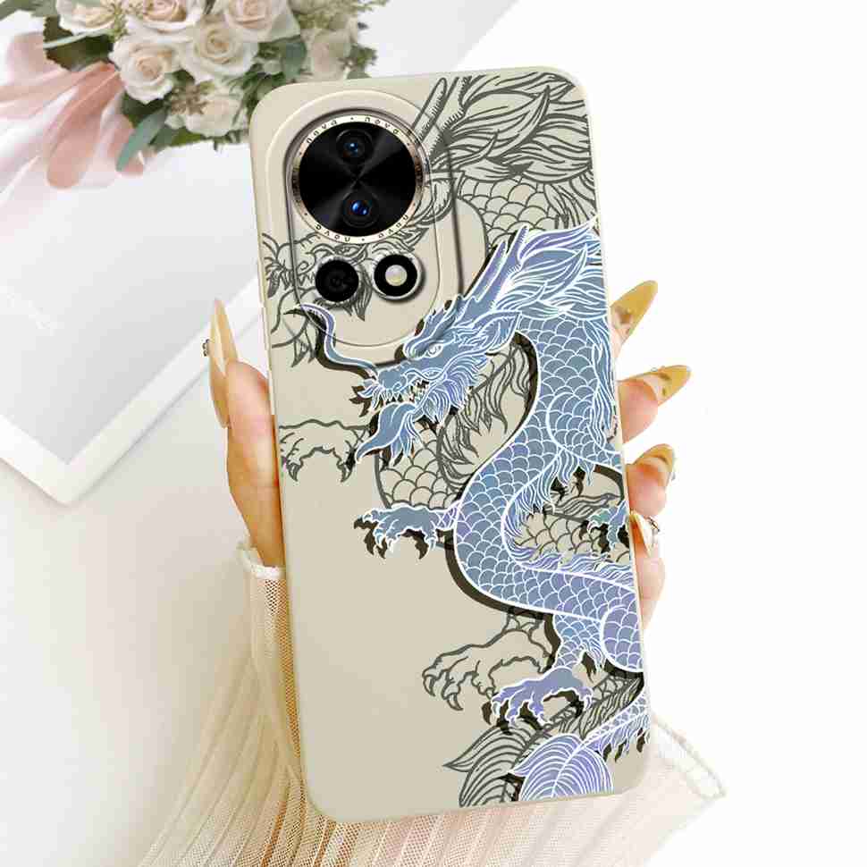 Neu Für Huawei nova 12 5G BLK-AL00 Hülle Luxus Blume Schmetterling Silikon Rückseite Für Huawei Nova12 5G Handyhüllen Bumper