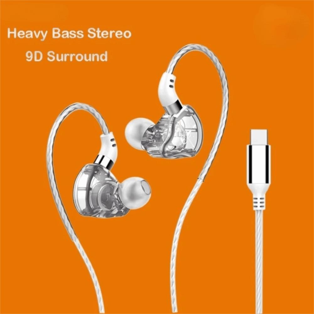 HiFi Wired Headphones Sport Noice Cancelling Earbuds Gamer Type C Wired Earphone Music