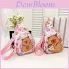 Kid Cartoon Animal Nylon Crossbody Bag With Breathable Design For Preschool Age Children