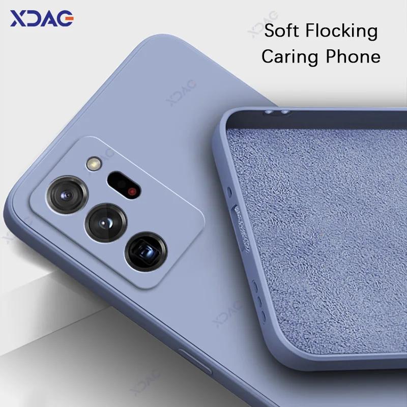 Cute Fashion Cover Cases for Samsung Galaxy Note 9 10 20 Plus Ultra SamsungNote20Ultra 5G 360 Soft Square Liquid Silicone Shield