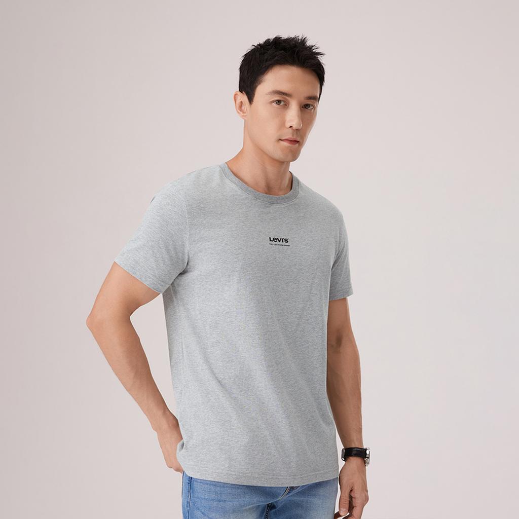 Levis Classic Logo Print Loose Vintage Round Neck Comfortable Short Sleeve T-Shirt Unisex Tops 000S5-0001