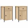 VidaXL Tables de chevet 2pcs chêne sonoma 40x42x60cm bois d'ingénierie 825906