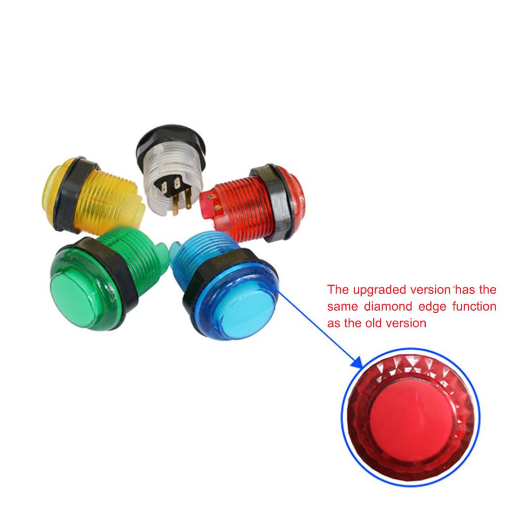 Illuminated Push Button Game Machine Transparent Original Clear Fittings Colorful Switch Snap Small Vending Self-Assembly