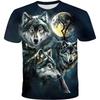 3D Animal Plus Size Round Neck Daily Vacation Top Men's 3D Printed T-shirt Printed Short Sleeved Fashionable Summer T-shirt