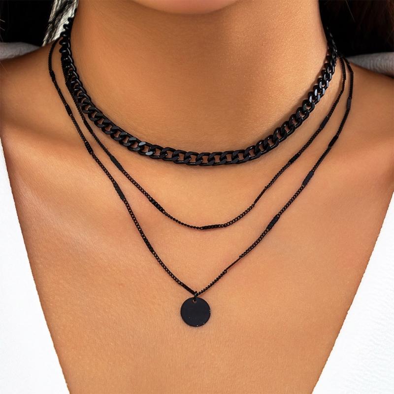 Chic Multi Layer Necklace Featuring High Quality Metal Sequins And Imitation Pearls Ideal For Trendy Occasions