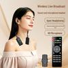 Three-in-One Wireless Headset: Sound Card, Live Broadcast, Monitoring for Outdoor Professional Use