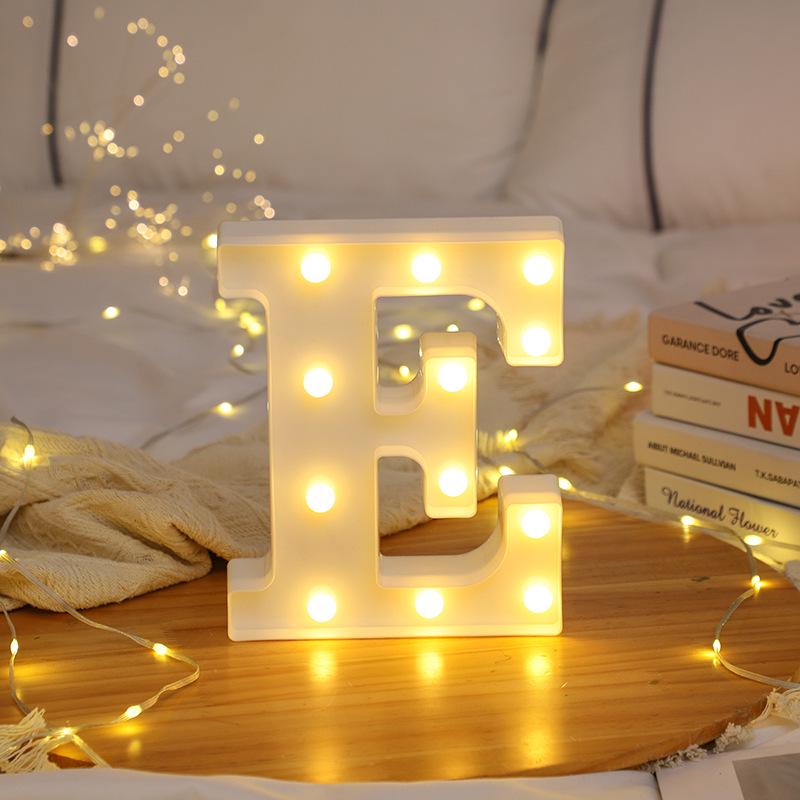 LED Letter and Number Lights for Celebrations and Proposals