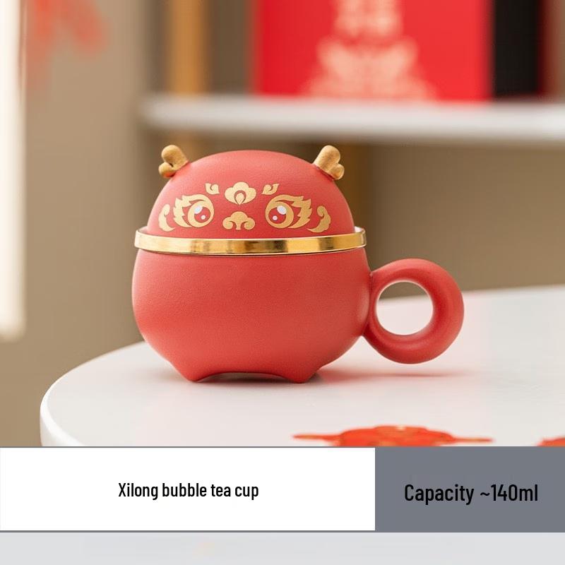 

Joy Dragon Ceramic Tea Infuser Office Mug