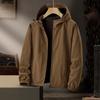 Autumn Jacket Men's Cool and Breathable Outdoor Hooded Tooling Jacket Waterproof Travel Jacket
