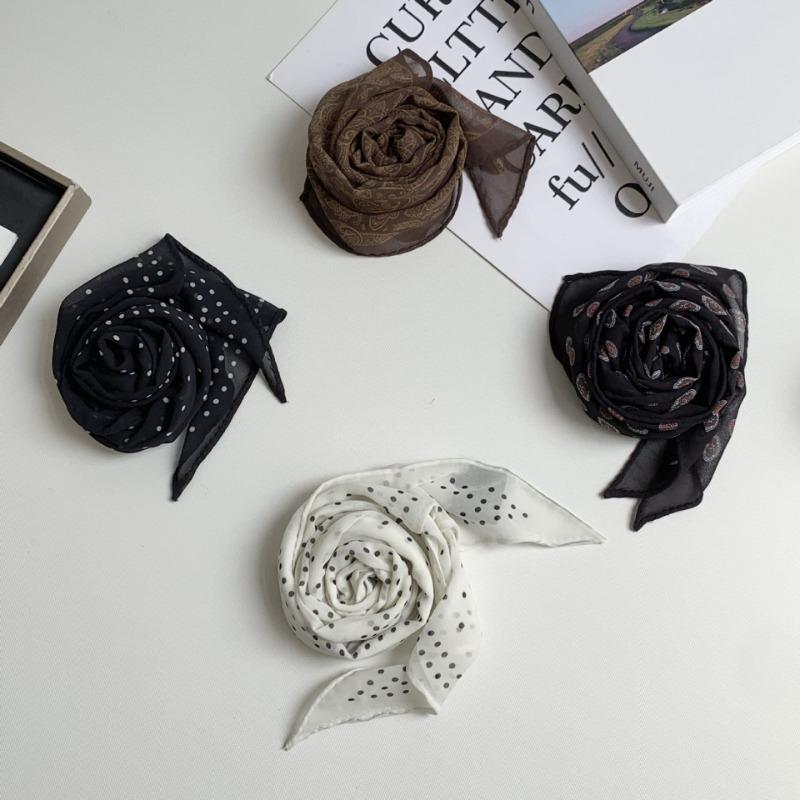 Silk scarf long strip high sense attack new Spice Girl spring and summer multi-purpose decorative small scarf headscarf headband belt belt