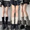 Girl Leg Warmers Women Medium Length Wool Knitted Foot Cover Arm Warmer Autumn Winter Crochet Heap Socks Boot Cuffs Stockings