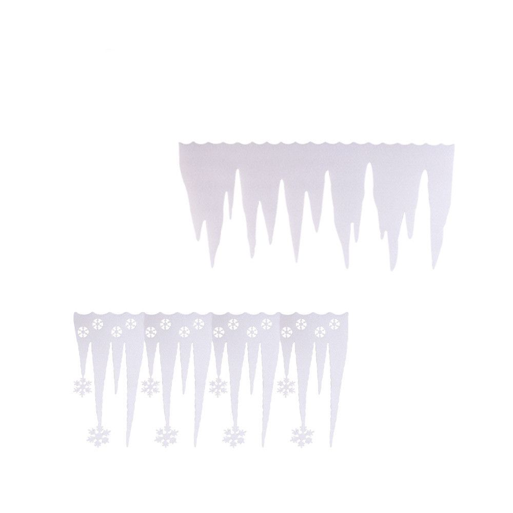 Ice Bar Artifical White Snowflake Simulated Snowflake Snowflake Ice Strip Christmas Icicles