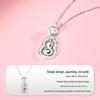New Chinese Style S925 Sterling Silver Gourd Clavicle Necklace for Women - Trendy Niche Design