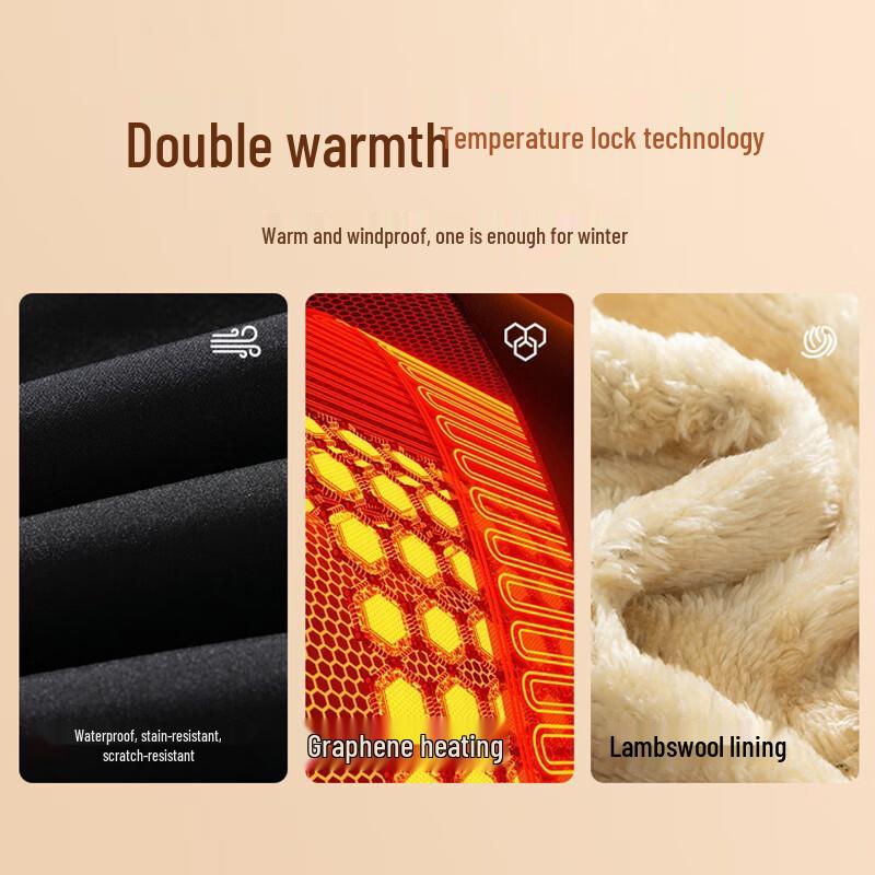 ROMON Men's Graphene Lambswool Lined Warm Casual Pants