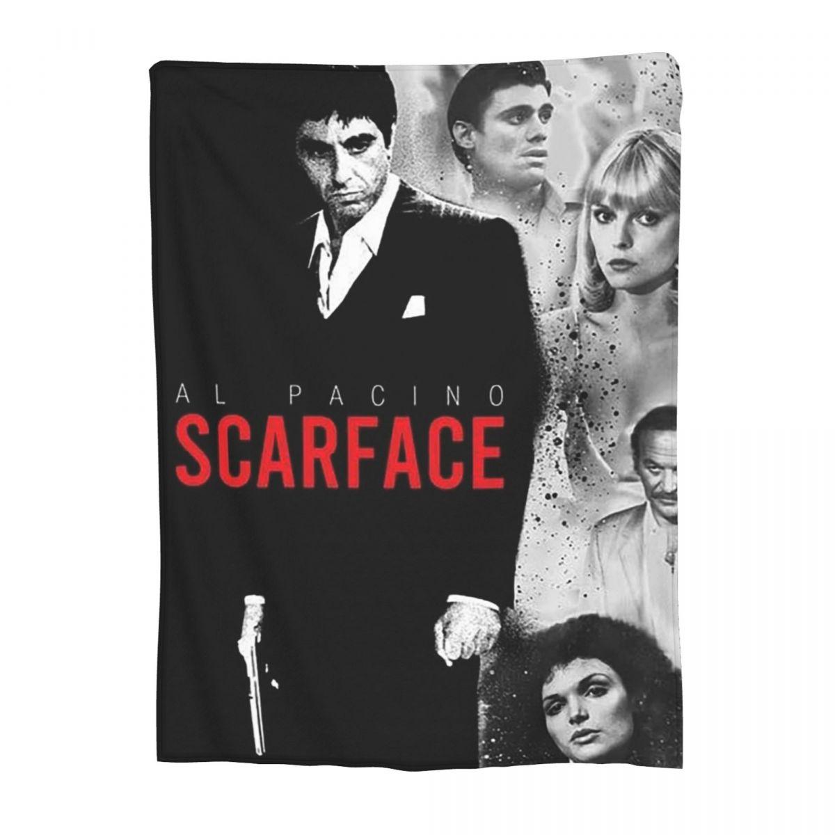 

Scarface Tony Movie Blankets Soft Warm Flannel Throw Blanket Bedspread for Bed Living room Picnic Travel Home Sofa 80x120cm