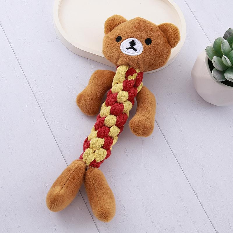 Pet Cotton Rope Toys for Puppies, Durable Teething, Small Dog Interactive Toys, Cat Supplies