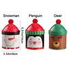 Santa Claus/Snowman/Penguin Christmas Hat Storage Tin Snack Candy Packaing Box  Christmas Gifts