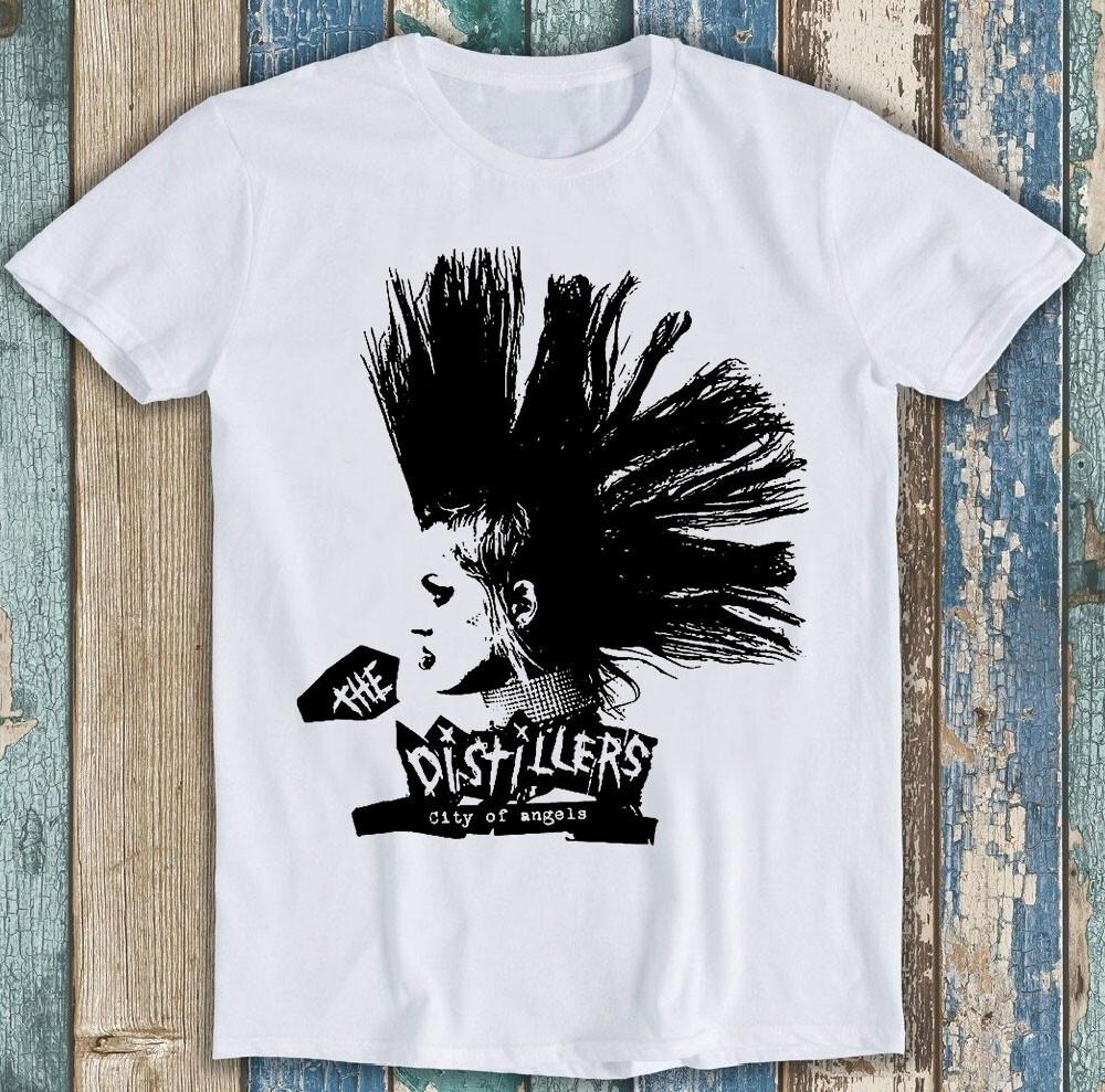 Mohawk The Distillers City Of Angels Rock Punk Music Funny Tee T Shirt M1547 Unisex T-Shirt L