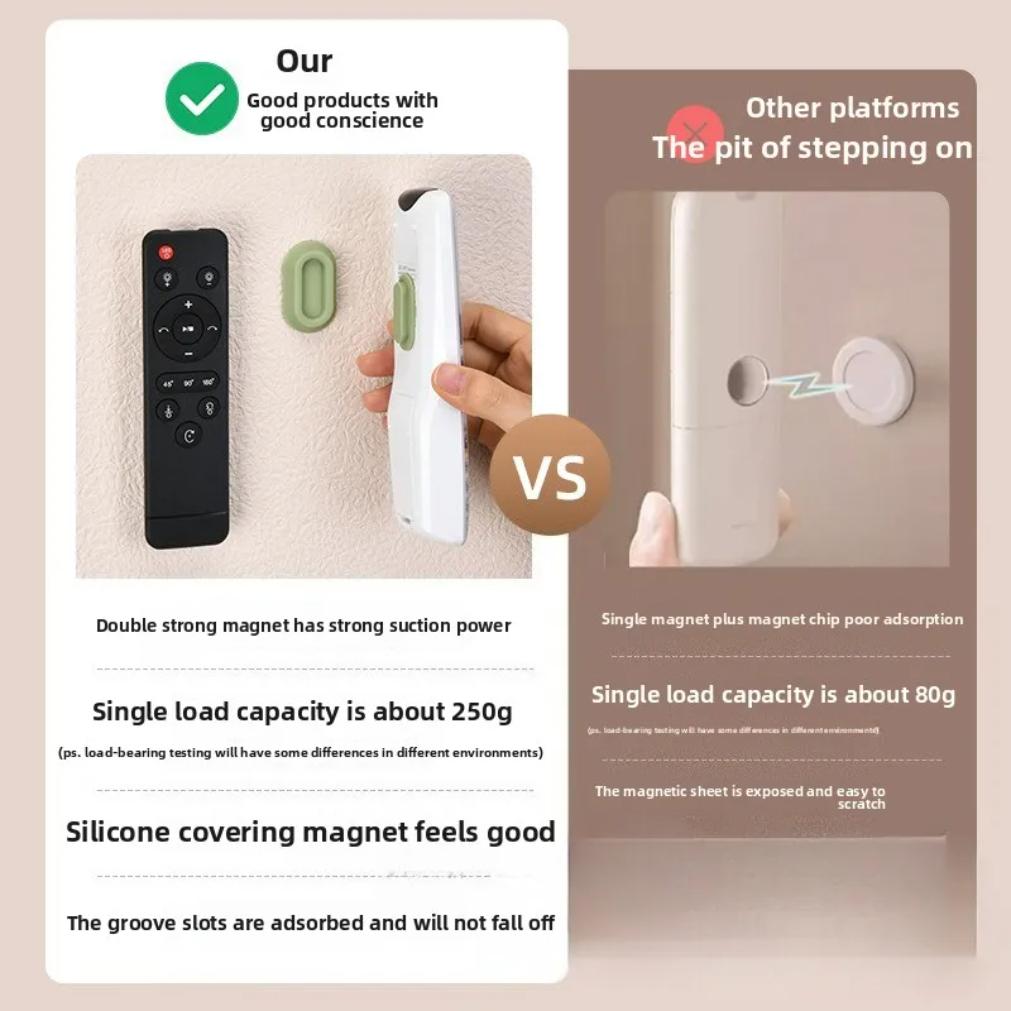 Magnetischer Fernbedienungshalter Starke selbstklebende Wandhalterung für TV-Klimaanlagen-Fernbedienungen Universeller Haushaltsorganisator