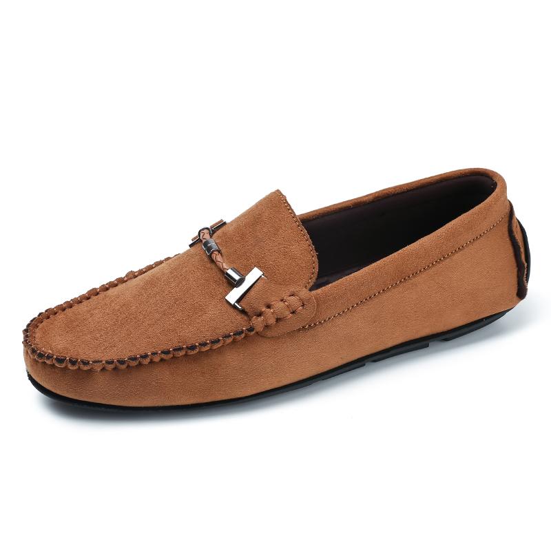 Four Seasons of High Quality Handmade Foreign Trade Fashion Loafers Men Trend Set Wear Lazy Bean Shoes Soft Soled Driving Shoes