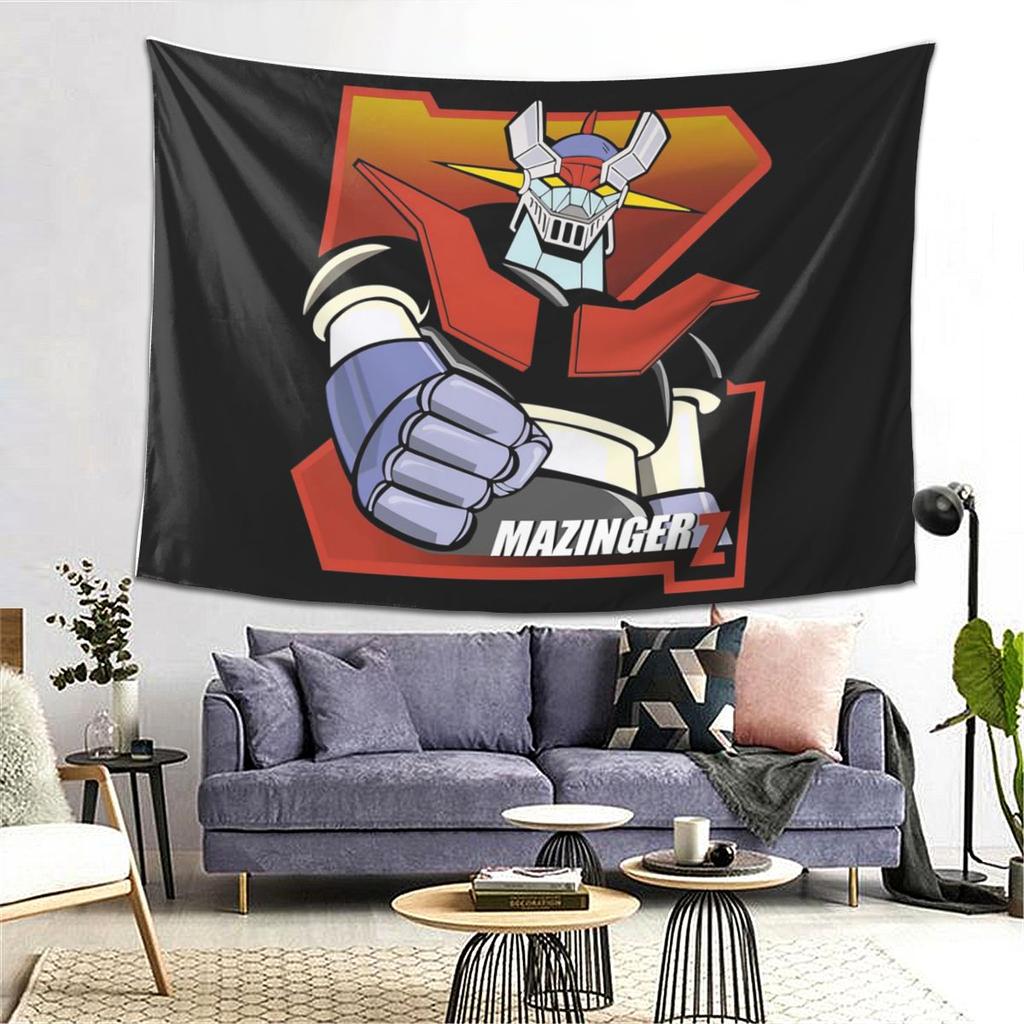 Mazinger Z Goldorak Actarus Grendizer Maske Wandteppich Wandbehang Ästhetische Heimdekoration Wandteppiche für Wohnzimmer Schlafzimmer