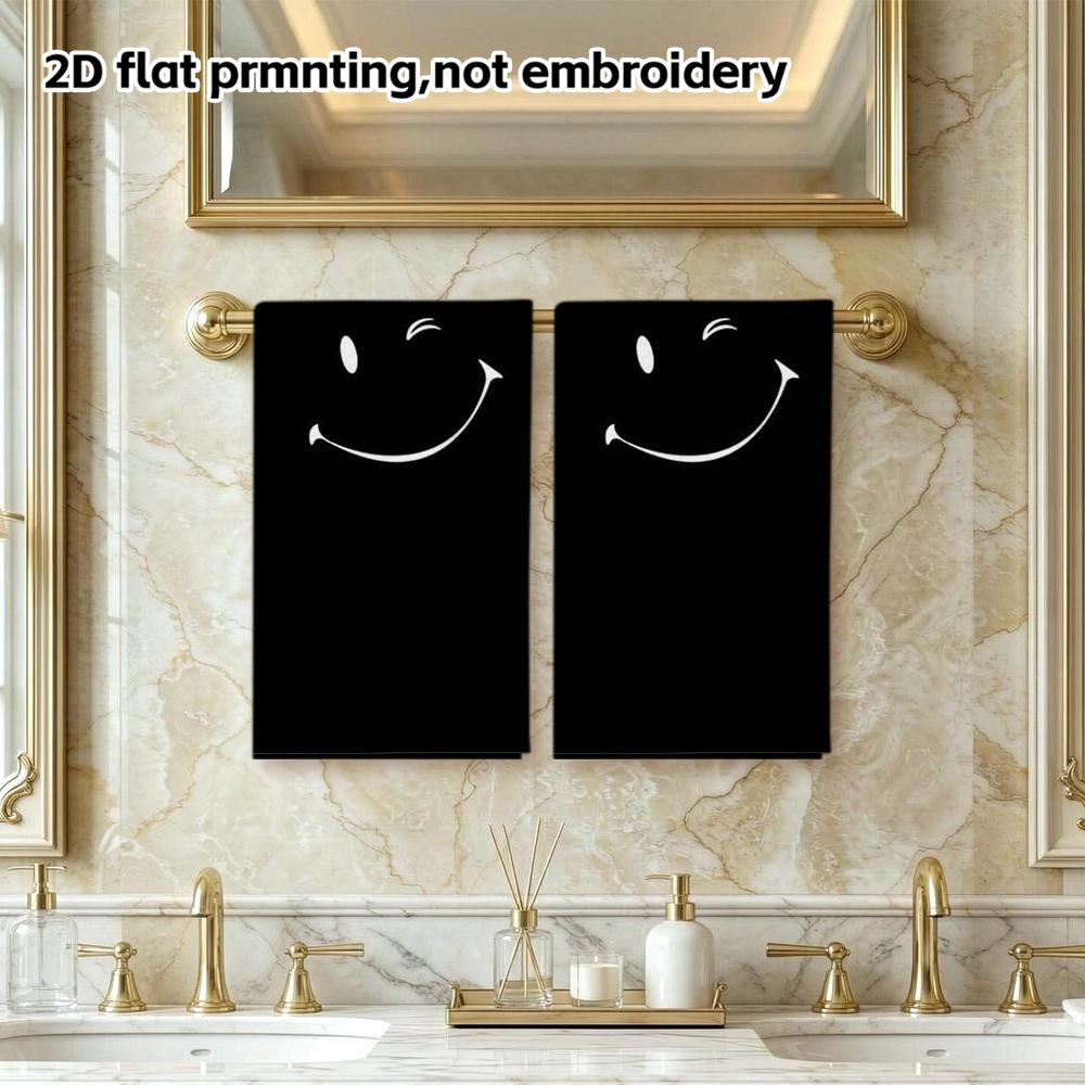 Wink Smiley Face Lightweight Absorbent Towel