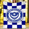 1pc Football Team (60) Theme Blanket - Digital Print, Polyester, Cozy for All Seasons, Perfect for Outdoor, Camping, and Travel